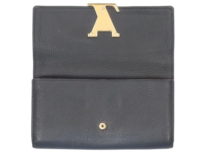 Louis Vuitton Portefeuille Capucines Long Wallet Nero Fuschia - vista 5
