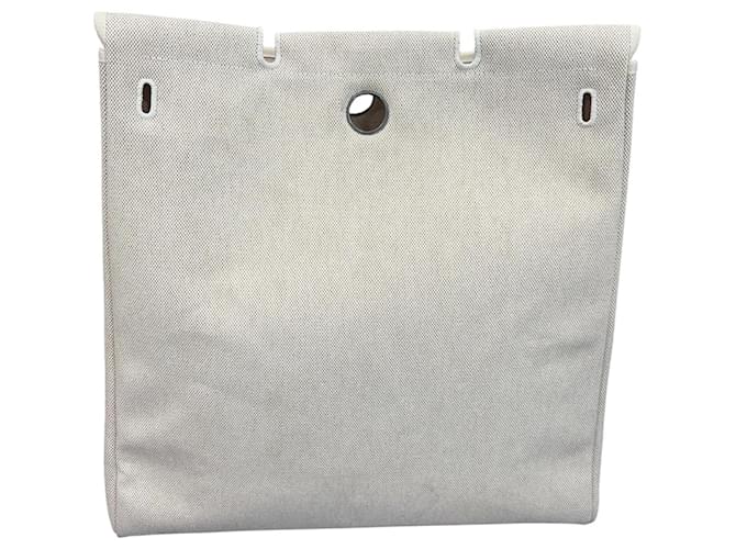 Herbag Hermès Beige Canvas Handtasche - Ansicht 2