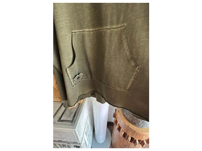 Munthe Plus Simonsen Sudadera PLU de algodón verde oliva - vista 3