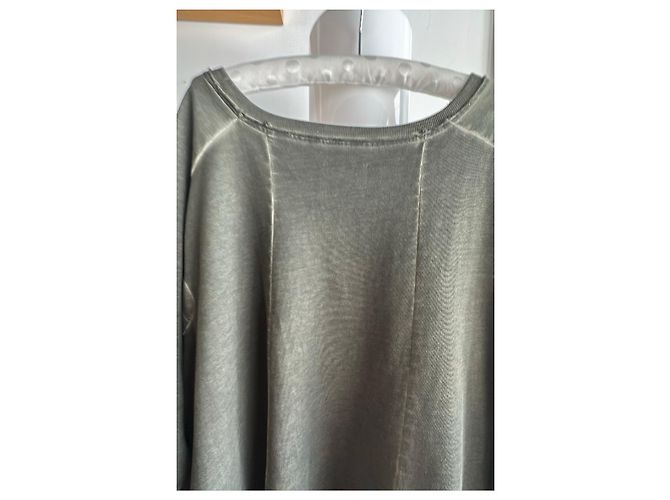 Munthe Plus Simonsen Sudadera PLU de algodón verde oliva - vista 7