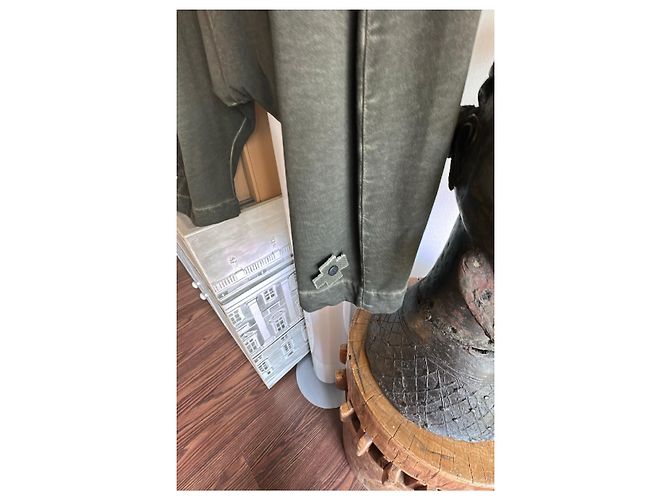 Munthe Plus Simonsen PLU weite Leinenhose Militärgrün - Ansicht 7