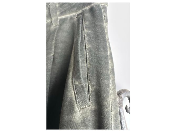 Munthe Plus Simonsen PLU weite Leinenhose Militärgrün - Ansicht 8