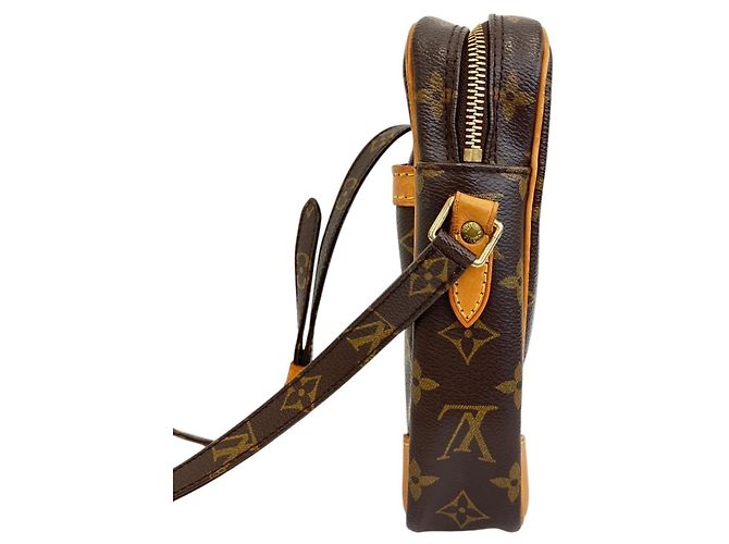 Borsa a tracolla Louis Vuitton Danube Monogram Marrone Monogramma - vista 3