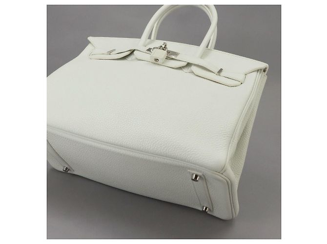 Hermès Borsa a mano Hermes Birkin 35 Bianco - vista 10