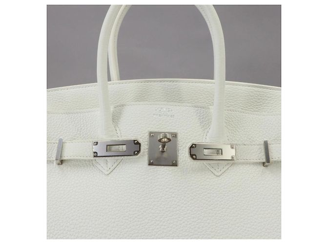 Hermès Borsa a mano Hermes Birkin 35 Bianco - vista 6