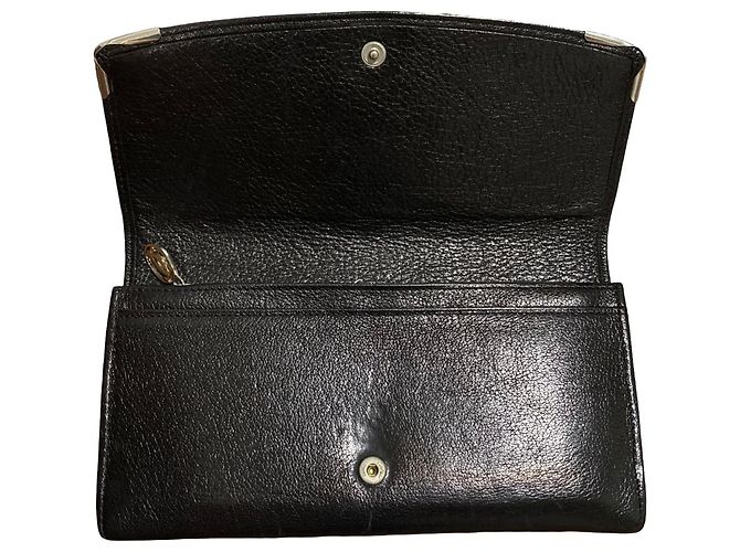 Cartera larga Cartier Marcello de piel Negro - vista 4