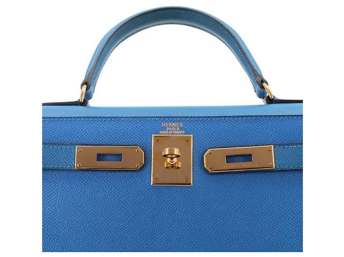 Hermès Bolsa Hermes Kelly 28 Azul - vista 7