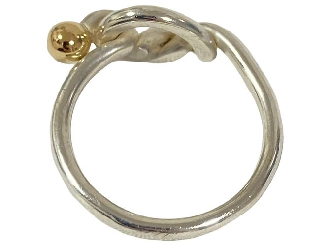 Tiffany & Co. Vintage Hook Eye Love Knot Ring Silber - Ansicht 3