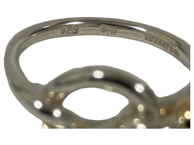 Tiffany & Co. Vintage Hook Eye Love Knot Ring Silber - Ansicht 4
