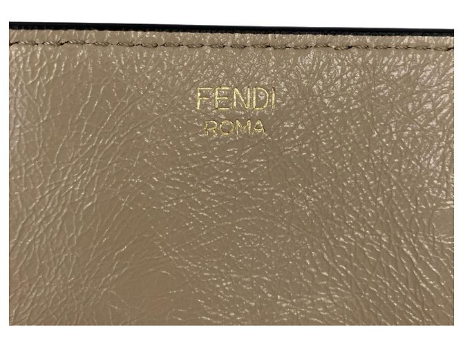 Borsa a tracolla 3-Way Flip in pelle Fendi Grigio - vista 14