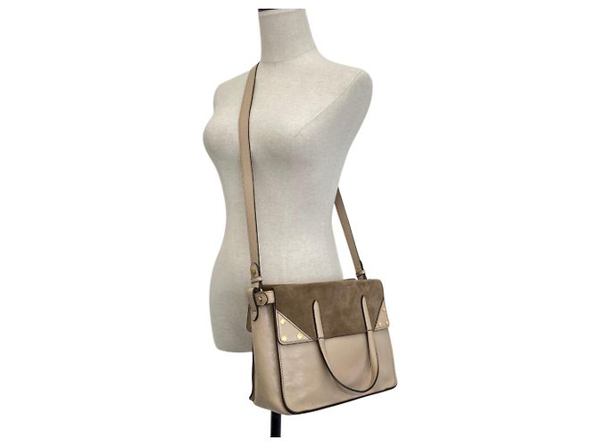 Borsa a tracolla 3-Way Flip in pelle Fendi Grigio - vista 2