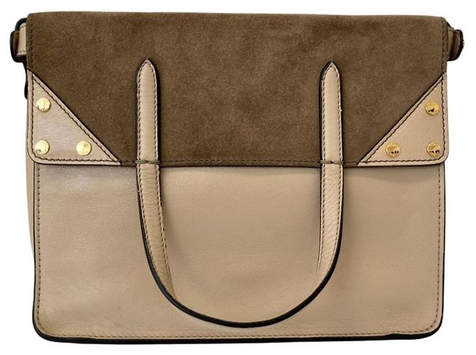 Borsa a tracolla 3-Way Flip in pelle Fendi Grigio - vista 5