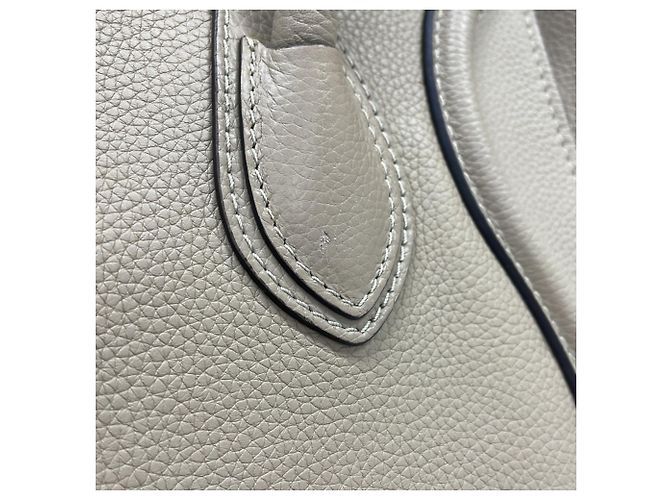 Céline Borsa Tote Celine Luggage Micro Shopper Beige - vista 15