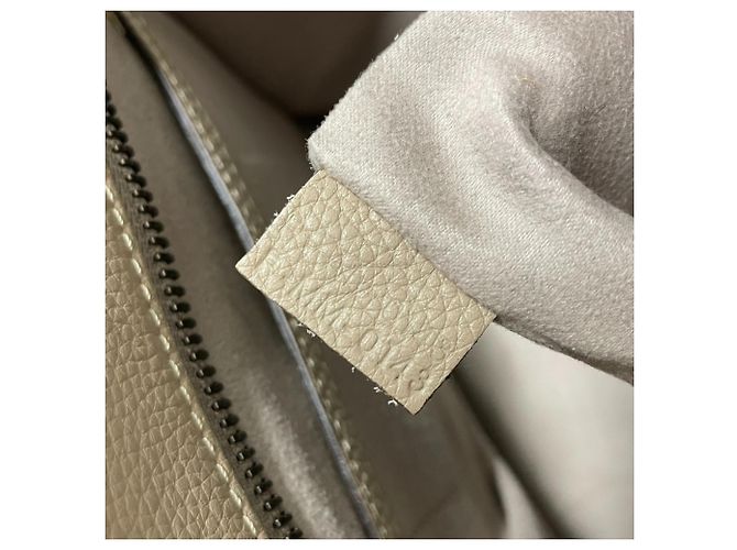 Céline Borsa Tote Celine Luggage Micro Shopper Beige - vista 9