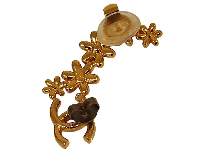 Orecchini CHANEL I23A Coco Mark Flower Motif D'oro - vista 4