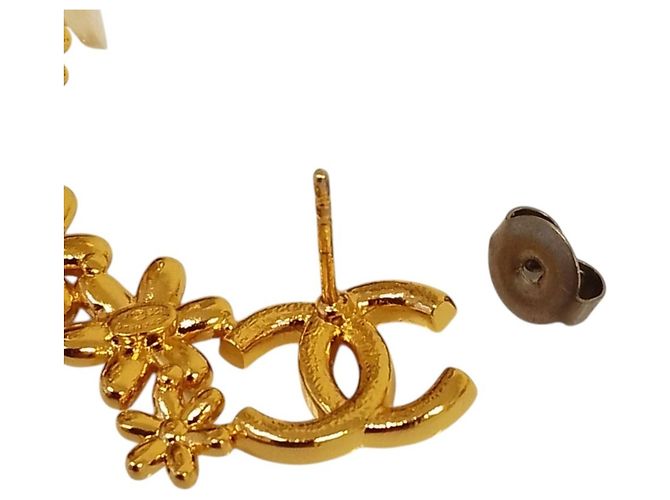 Orecchini CHANEL I23A Coco Mark Flower Motif D'oro - vista 8
