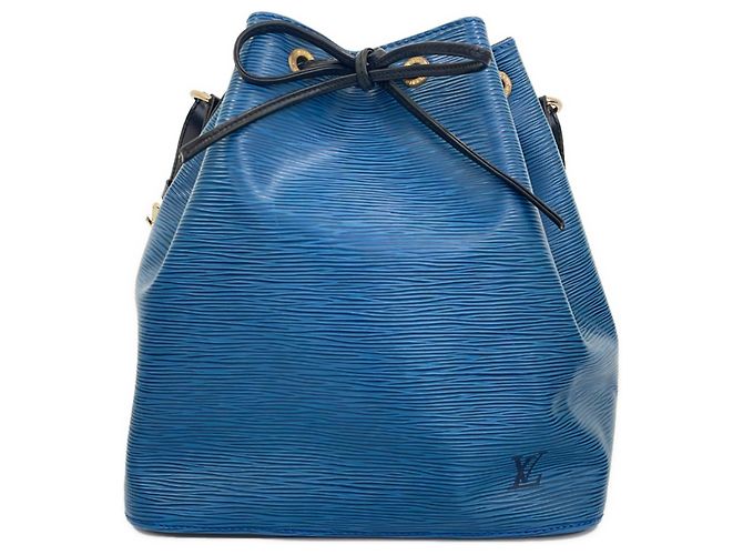 Noe Borsa a tracolla Petit Noé in pelle Epi Louis Vuitton Blu - vista 2
