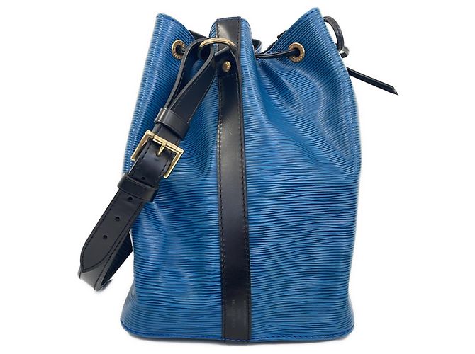 Noe Borsa a tracolla Petit Noé in pelle Epi Louis Vuitton Blu - vista 5