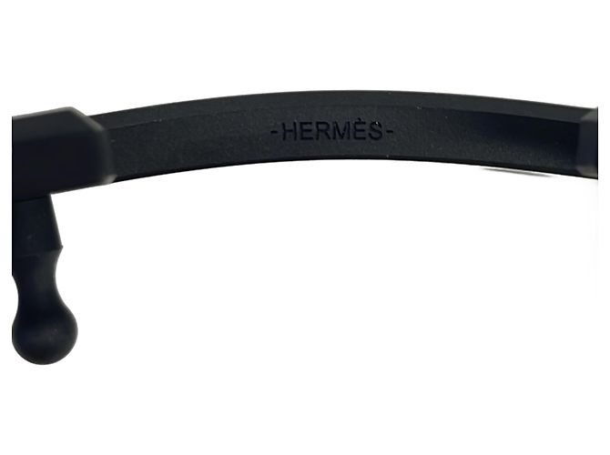 Hermès Cinto Hermes Constance em couro Preto Azul - vista 12