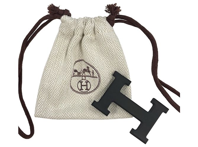 Hermès Cinto Hermes Constance em couro Preto Azul - vista 15