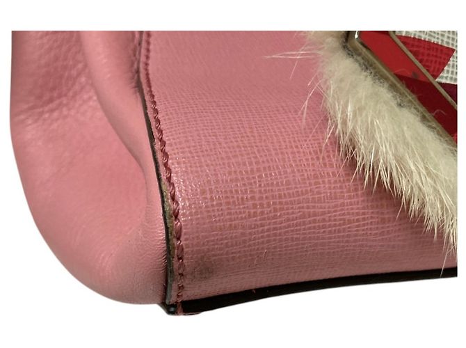 Borsa Fendi in pelle rosa - vista 13