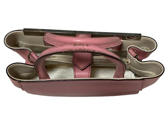 Borsa Fendi in pelle rosa - vista 4