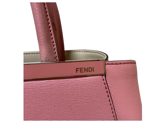 Borsa Fendi in pelle rosa - vista 8