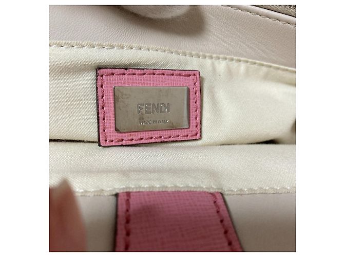Borsa Fendi in pelle rosa - vista 9