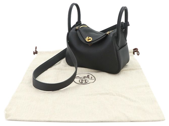 Hermès Borsa a mano Hermes Lindy Mini Nero - vista 2