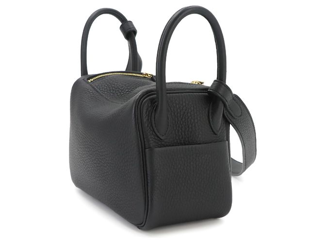 Hermès Borsa a mano Hermes Lindy Mini Nero - vista 4