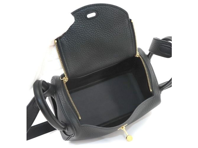 Hermès Borsa a mano Hermes Lindy Mini Nero - vista 7
