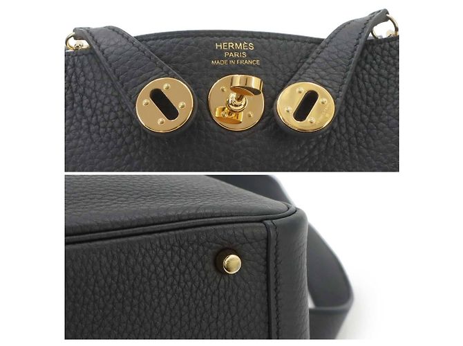 Hermès Borsa a mano Hermes Lindy Mini Nero - vista 8