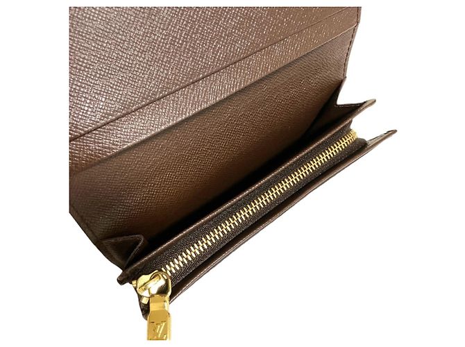 Cartera larga Louis Vuitton Damier Canvas Castaño Damier ebene - vista 5