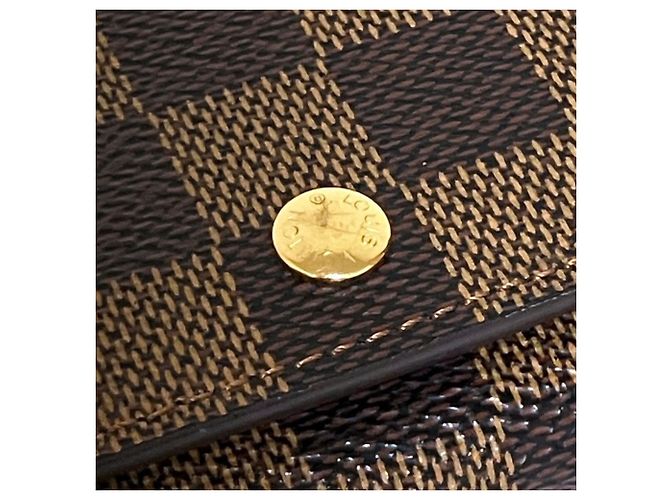 Cartera larga Louis Vuitton Damier Canvas Castaño Damier ebene - vista 7