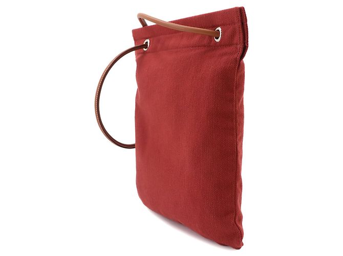 Hermès Sac Aline MM Shoulder Handbag Marrone Rosso - vista 3