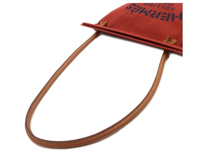 Hermès Sac Aline MM Shoulder Handbag Marrone Rosso - vista 5