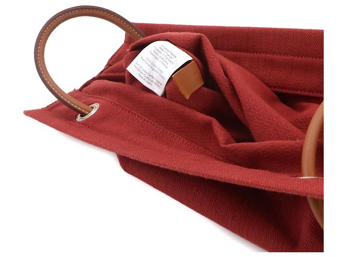 Hermès Sac Aline MM Shoulder Handbag Marrone Rosso - vista 7