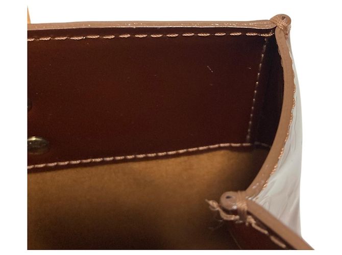 Borsa Louis Vuitton Lead PM Monogram Vernis Bronzo - vista 10