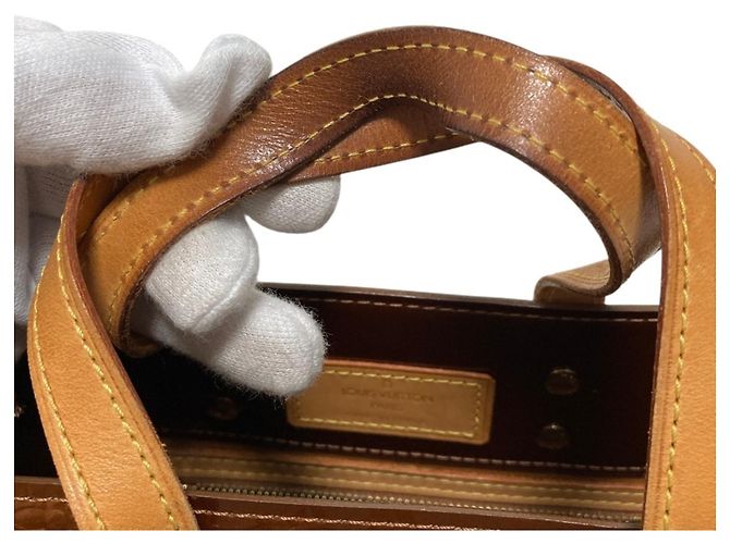 Borsa Louis Vuitton Lead PM Monogram Vernis Bronzo - vista 11