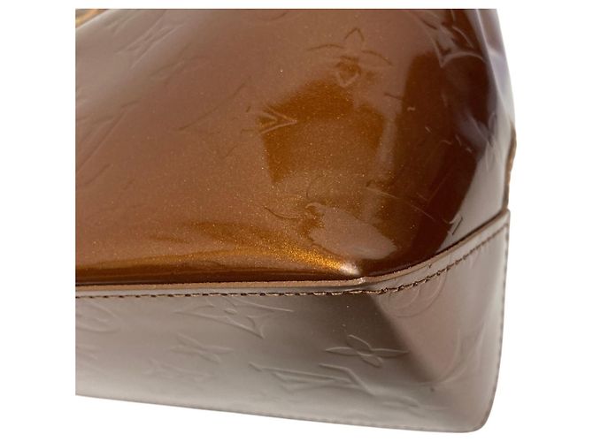 Borsa Louis Vuitton Lead PM Monogram Vernis Bronzo - vista 13