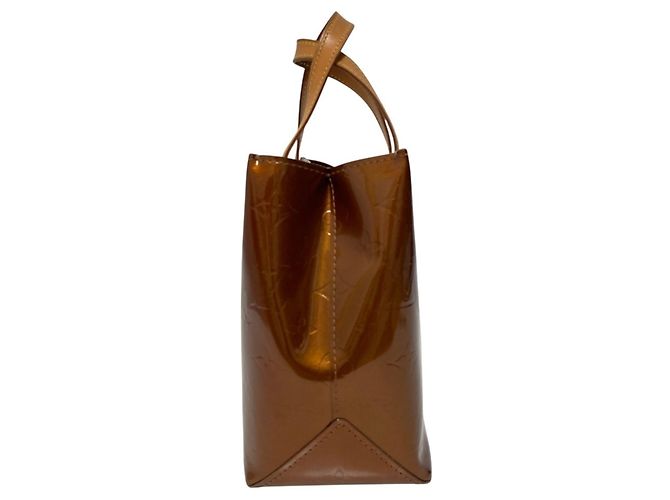 Borsa Louis Vuitton Lead PM Monogram Vernis Bronzo - vista 3