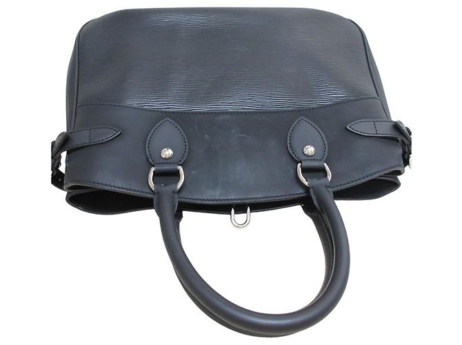 Borsa Louis Vuitton Passy PM in pelle Epi Nero - vista 18