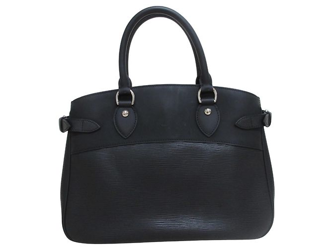 Borsa Louis Vuitton Passy PM in pelle Epi Nero - vista 2