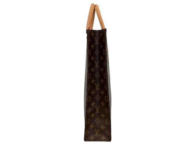 Louis Vuitton Monogram Sac Plat Handbag Brown - view 2