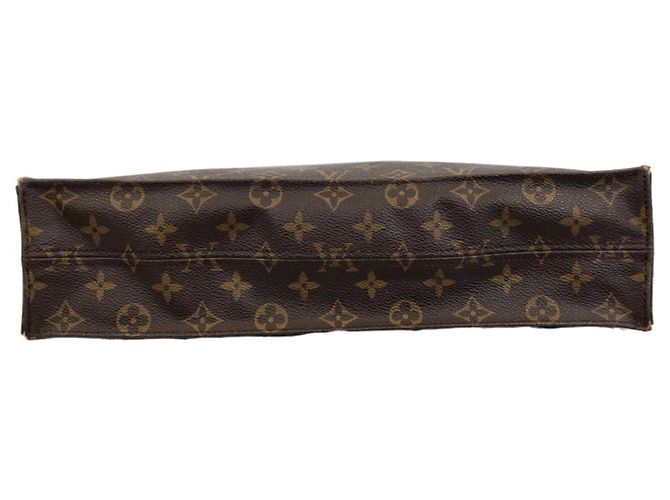 Louis Vuitton Monogram Sac Plat Handbag Brown - view 4