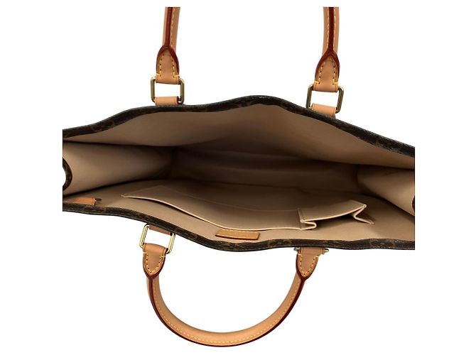 Louis Vuitton Monogram Sac Plat Handbag Brown - view 6