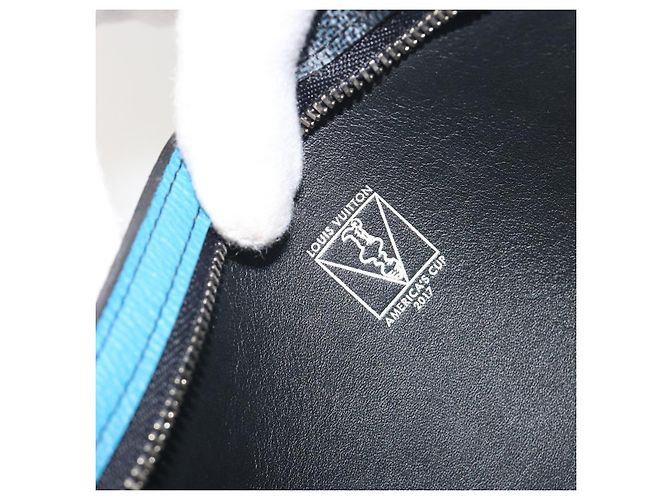 LOUIS VUITTON Damier Cobalt America's Cup Pochette Phone N41630 LV Auth BA14729A - vista 17