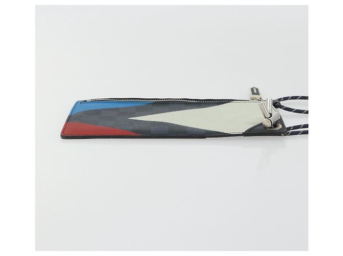 LOUIS VUITTON Damier Cobalt America's Cup Pochette Phone N41630 LV Auth BA14729A - vista 6