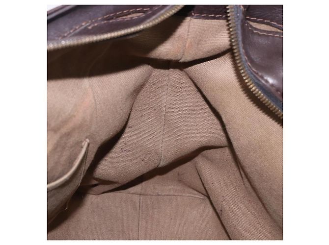 LOUIS VUITTON Borsa Tote Utah Kiowa Pelle Marrone Oro M95453 LV Auth bs36447A - vista 19