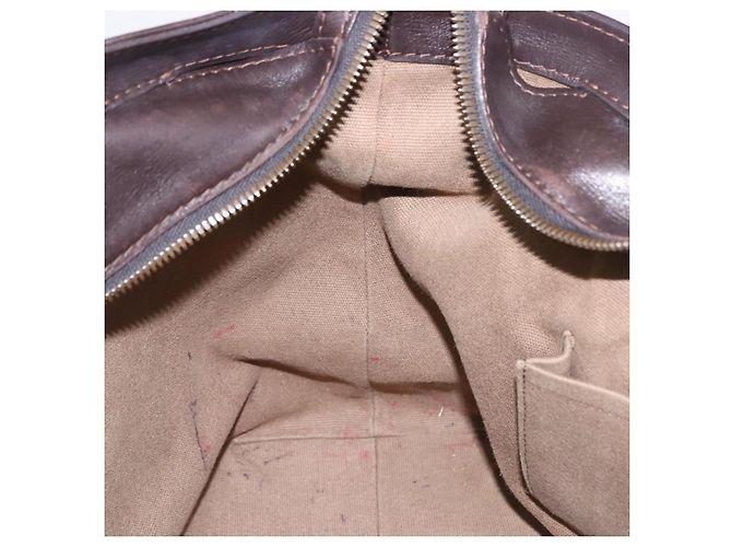 LOUIS VUITTON Borsa Tote Utah Kiowa Pelle Marrone Oro M95453 LV Auth bs36447A - vista 20